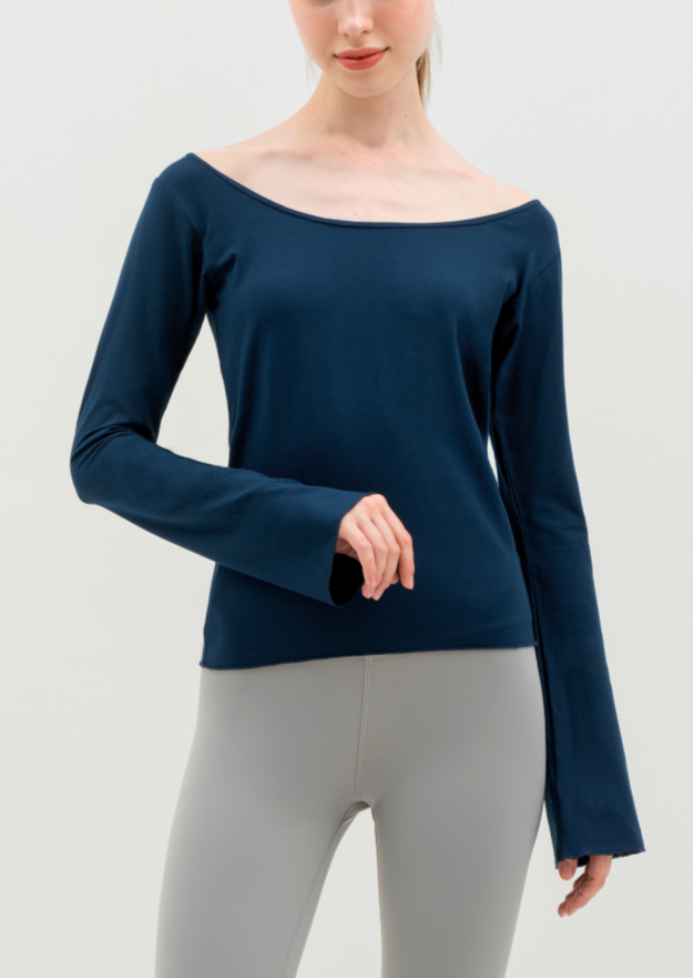 Daphne Long Sleeve Tee Navy